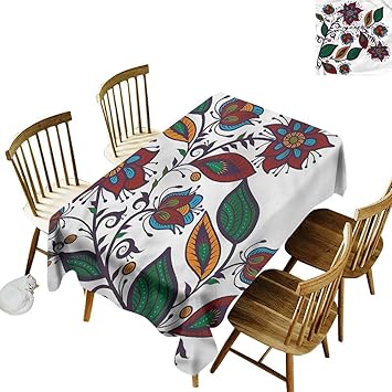 Amazon Com Tim1beve Rectangular Tablecloth Vintage Russian Style