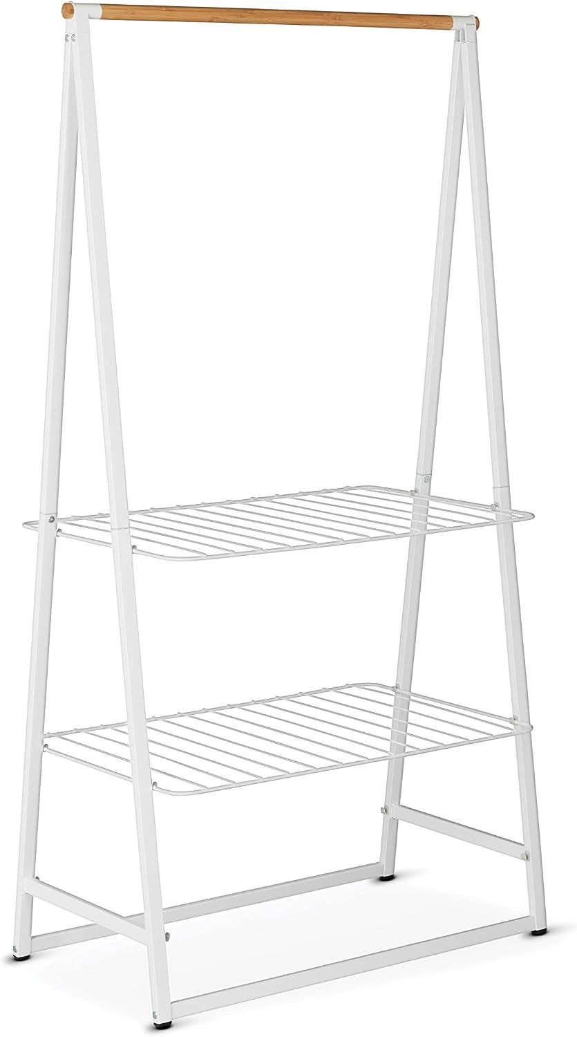 Brabantia, Linn Clothes Rack, Large, Multi-functional Hanging space, Airing or Drying Shelves, Hangs up to 28 Items - Image 3