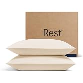 REST&reg; Evercool&reg;+ Cooling Pillowcases for Hot Sleepers, King, 2PCS | IONIC+ Silver-Infused Yarn for Hygienic Sleep, Cool-to-Touch, Silky Smooth for Hair, High-Elastic Snug Fit, Machine Washable