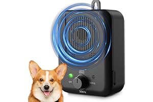 CLEANKEEPERS Anti Barking Device for Dogs, Ultrasonic Dog Bark Deterrent Device with 3 Mode & 33FT Range, Rechargeable Barking Control, Safe&Humane Dog Barking Deterrent Devices Barking Silencer for Indoor&Outdoor
