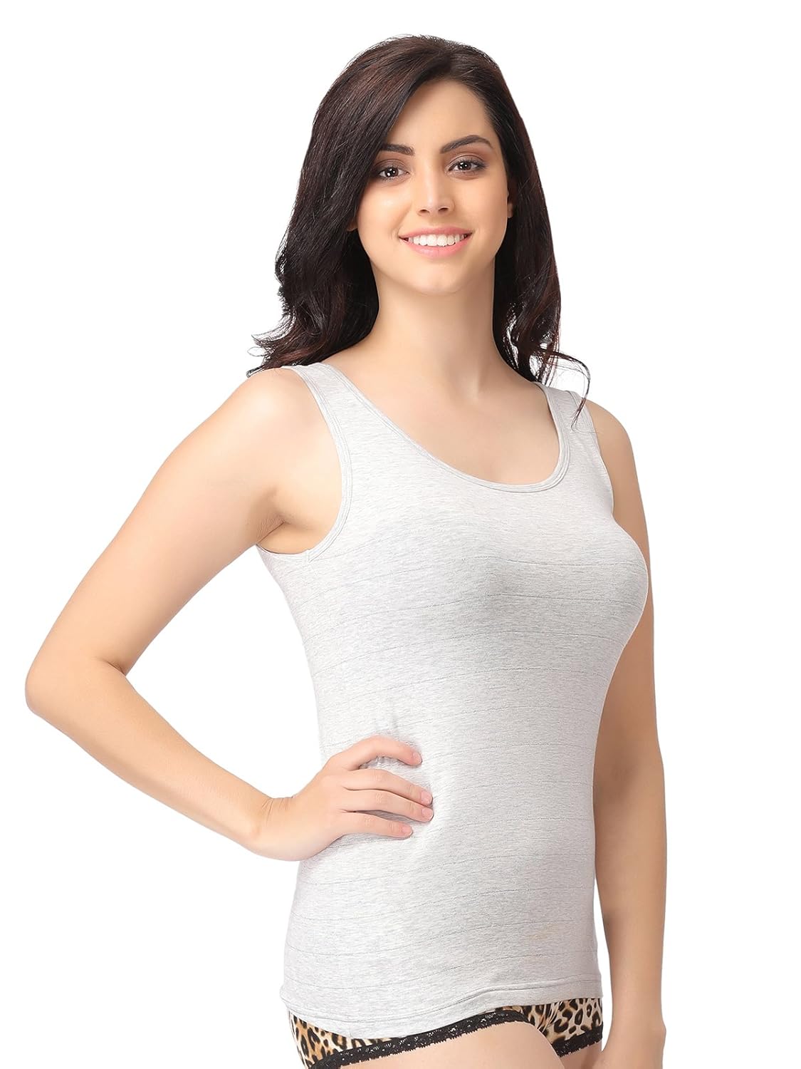 clovia women's stretchable cotton tank top