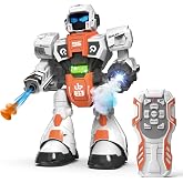ANJARU Remote Control Robot Toy for Kids Ages 3-8 | Programmable, Dancing, Spraying, Multi-Functional Intelligent with Music &amp; LED Lights, Birthday Gifts for Boys &amp; Girls