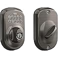 SCHLAGE BE365 PLY 620 Plymouth Keypad Deadbolt, Antique Pewter