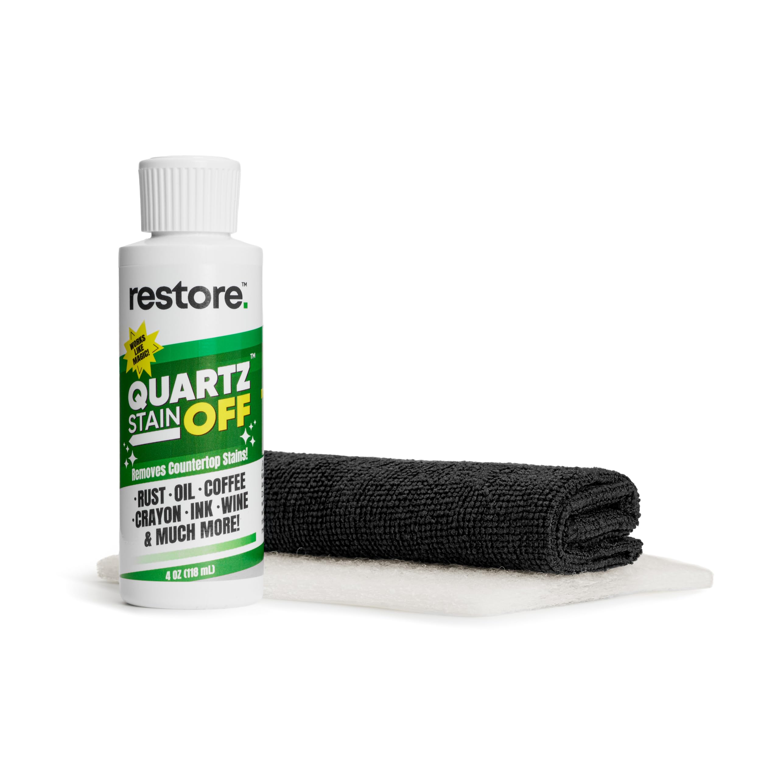 Photo 1 of Quartz Stain Off – Quartz Countertop Stain Remover Cream & Deep Cleaner | Removes Coffee, Water, Grease & Food Stains | Non-Abrasive, Scratch-Free