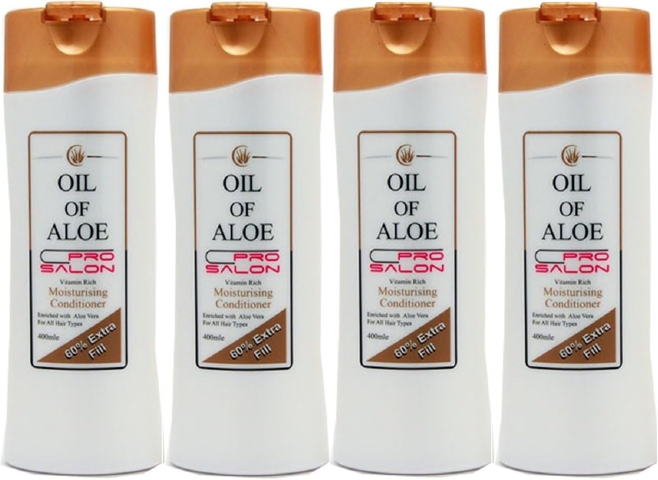 4x Oil Of Aloe Pro Salon Moisturising Conditioner 400ml