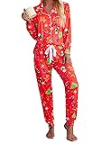 Ekouaer Jogger Sets for Women 2 Piece Christmas