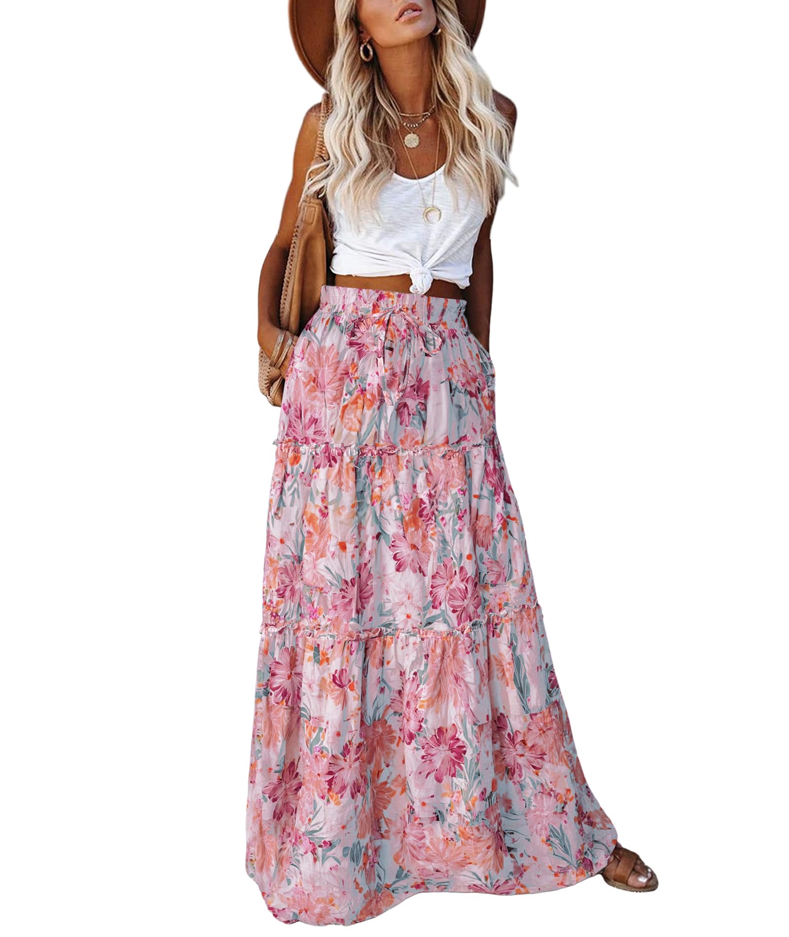 Paisley printed Long Skirt