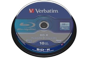 Verbatim BDR 25Gb 6X Spindle 10 No 43742
