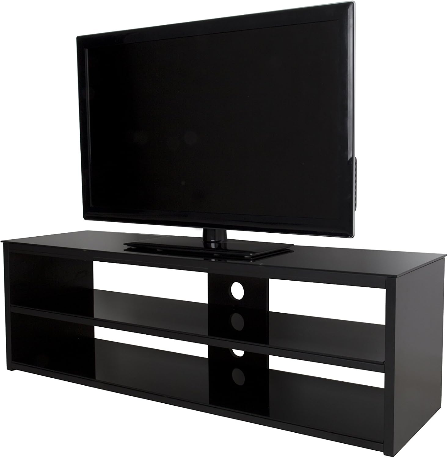 Amazon Com Avf Fs1400murb A Muritz Tv Stand For Tvs Up To 70 Inches Gloss Black Home Audio Theater