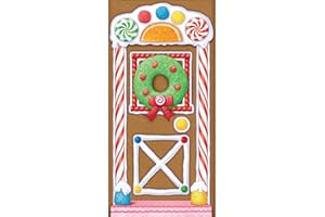 Beistle Gingerbread House Door Cover, 30-Inch x 5'