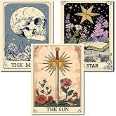 Axquilon 3 Pack Tarot Diamond Art Kits for Adults 12x16 inch | Diamond Painting Kits for Adults Beginner, DIY 5D Full Drill Gem Art for Home Wall Decor