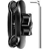 BRCOVAN Anti-Theft Double Socket Arm, Aluminum Alloy Medium Arm | Overall Length 3.5'', for RAM Mounts B Size 1'' Ball Components &amp; Bike Motorcycle Phone Mount Holder with 1'' Ball Adapter