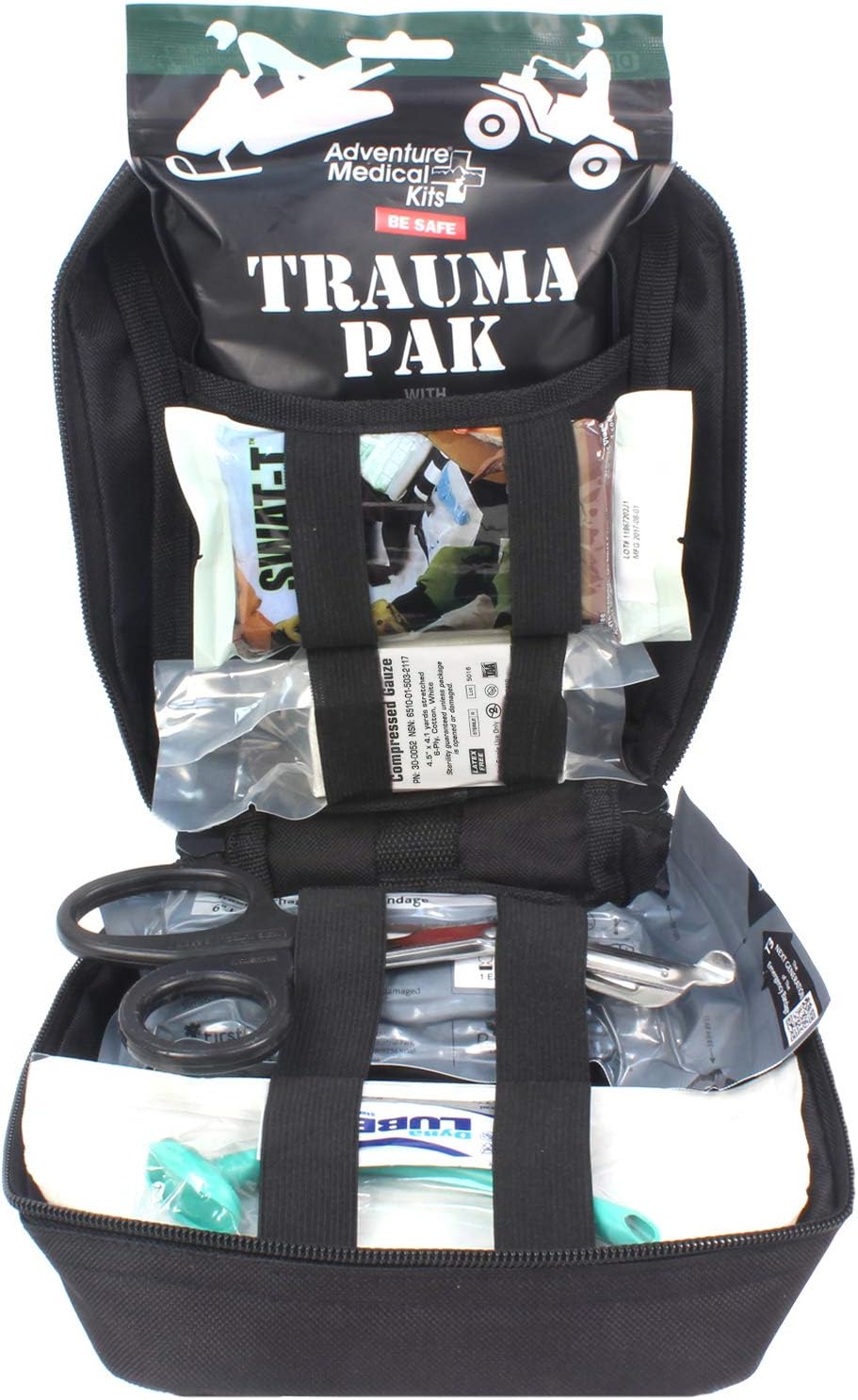 Ever Ready First Aid Meditac Tactical Trauma IFAK Kit with Trauma Pack Quickclot and Israeli Bandage in Molle Pouch (Updated Version Featuring SWAT-T): Health & Personal Care