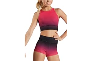 Balera Printed Crop Top with Crew Neck for Girls & Women Perfect for Dance