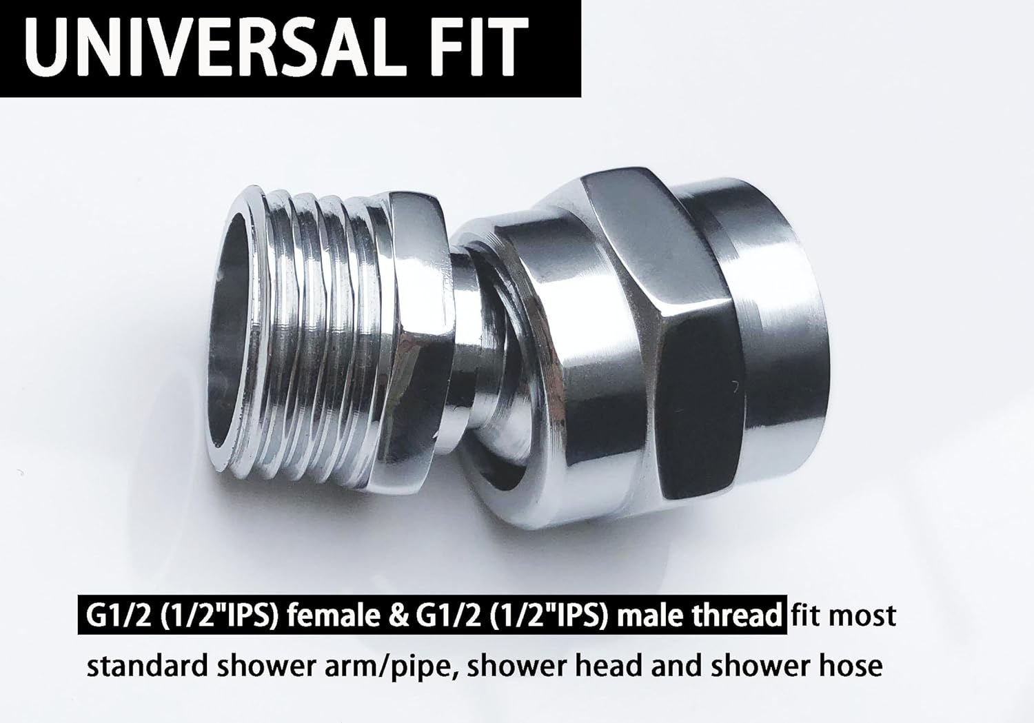 MISSMIN Shower Head Swivel Adapter Ball Joint,showerhead Adjustable