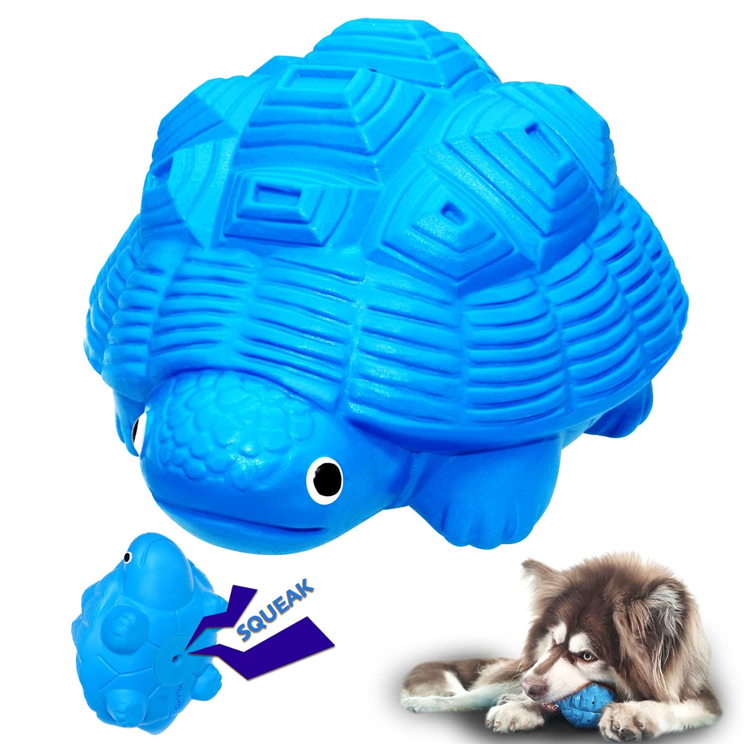 Photo 1 of YILAKO Dog Squeaky Chew Toys - Indestructible & Tough for Aggressive Chewers, Durable Toy for All Breeds, Chew Toys to Keep Them Busy