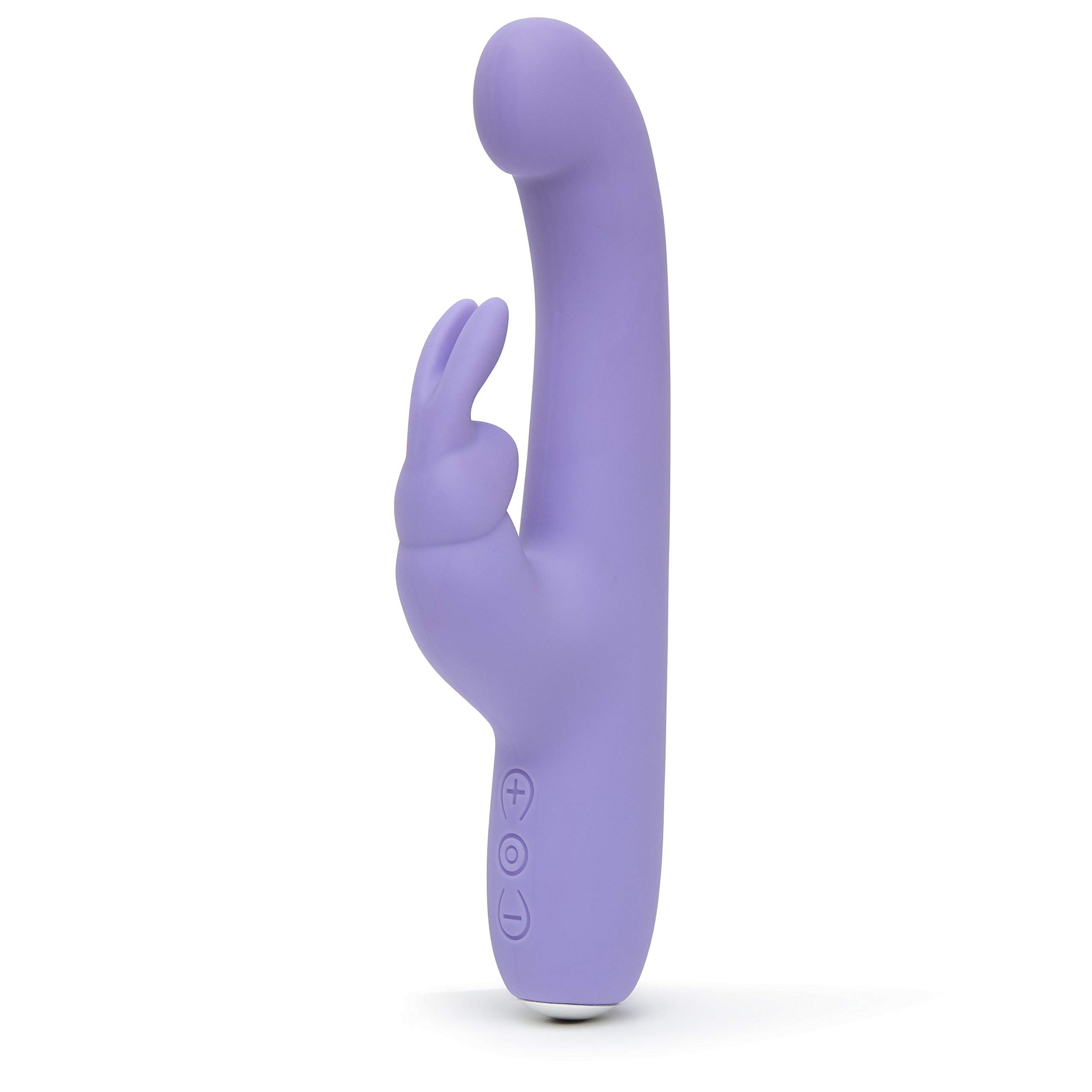 Lovehoney Luxury Rabbit Vibrator - 4.5 Inch 15 Function Silicone G Spot Vibrator for Women - Slim Tapered Shaft with Thick Flexible Rabbit Ears - Rechargeable & Waterproof - Purple