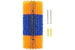 KUNBEIEN Livestock Scratch Brush Kit, Horse Massager for Relieving Itching, Suitable for Horse, Cattle, Sheep, Pig, Yellow