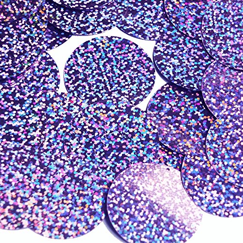 Sequin Round 1.5 inch Lilac Lavender Glitter Hologram Multi Metallic. Couture Paillettes Made in USA. For embroidery, bridal, applique, arts, crafts, and embellishment.
