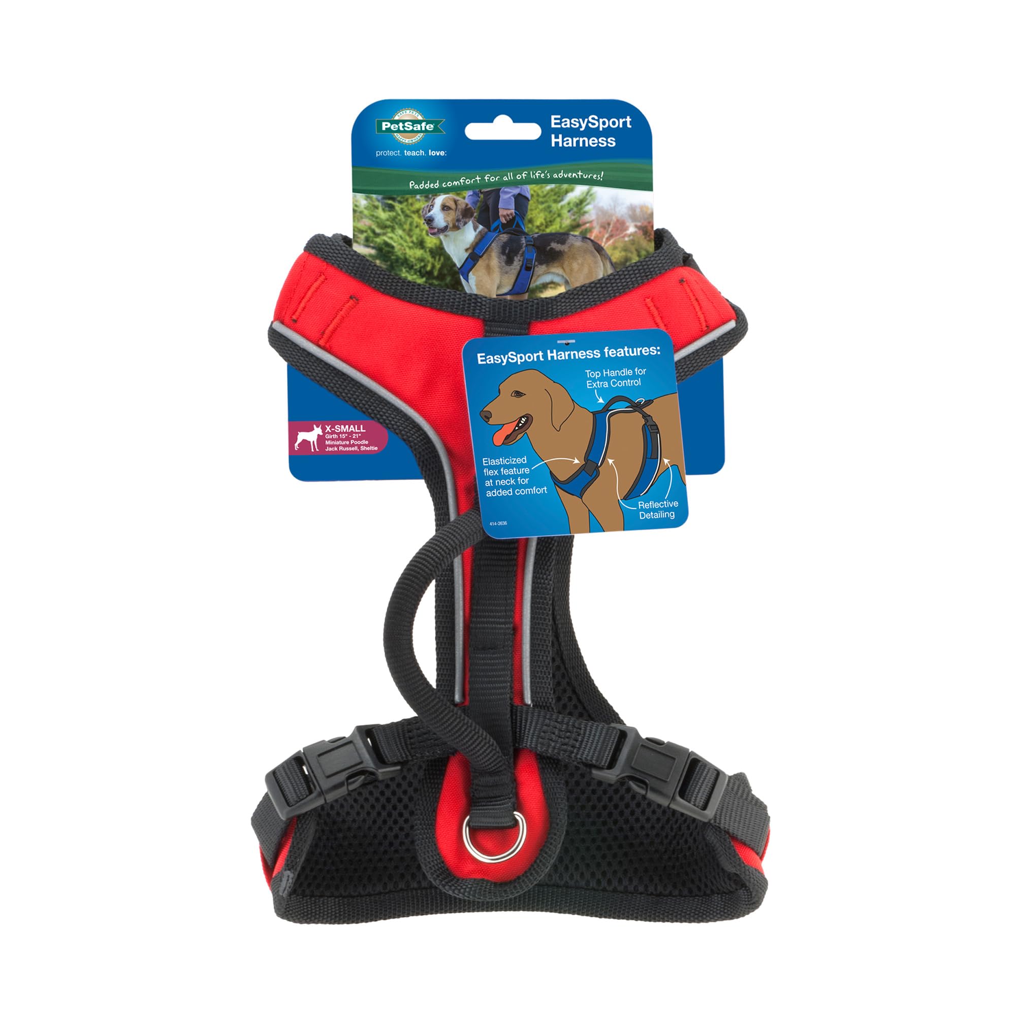 PetSafe Easysport Harness, X-Small, Red โ image 1