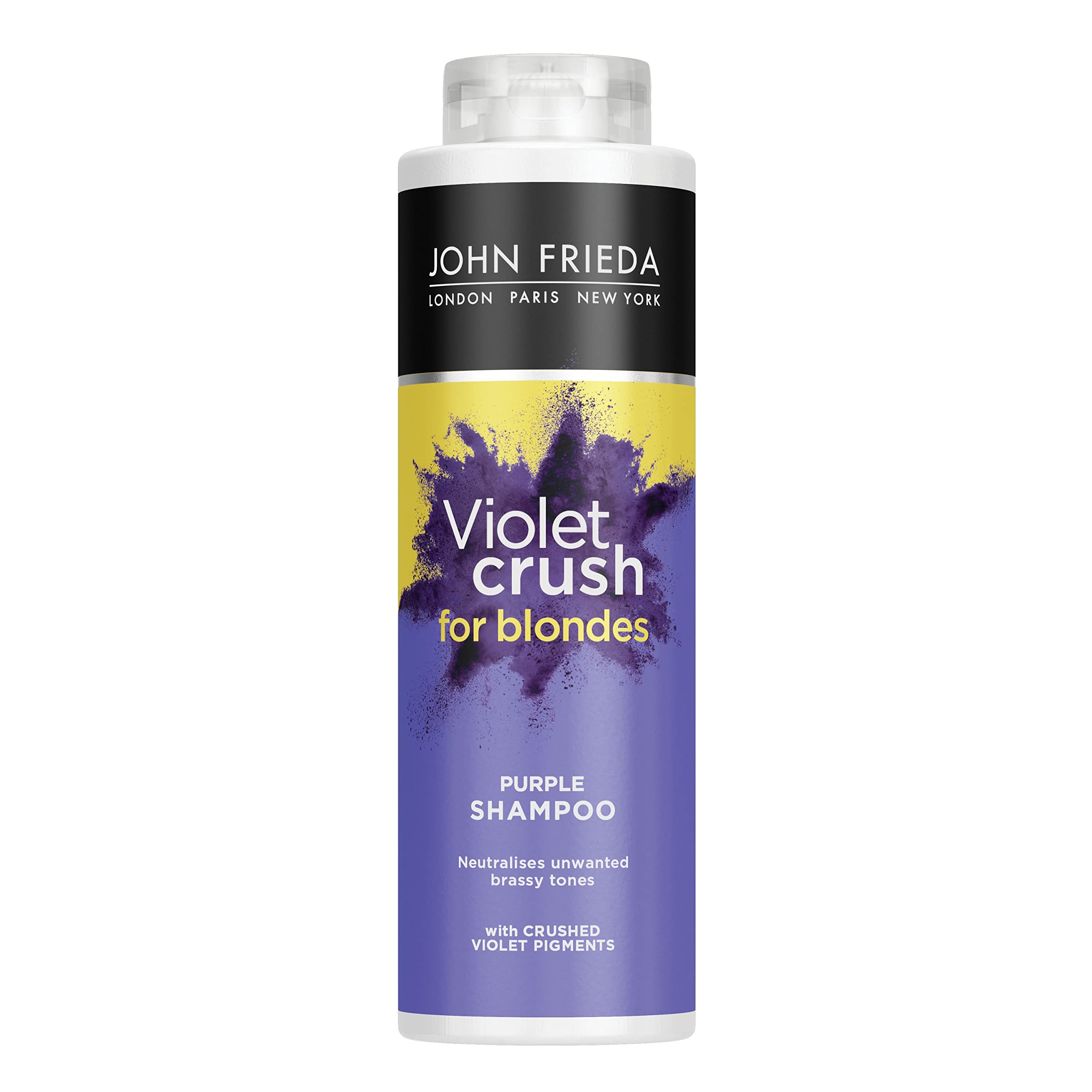 John Frieda Violet Crush Purple Shampoo 500 ml, Purple Toning Shampoo for Blonde Hair, Shampoo Value Pack — image 1