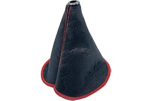 YEHICY Universal Car Shifter Lever Knob Boot Dust Cover JDM Style Canvas Hyper Fabric Racing Manual Shift Knob Collars