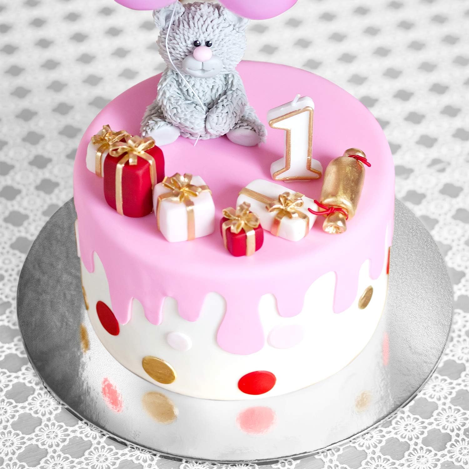 Tortenunterlage Cake Board 15cm Tortenplatte Moniro Cakeboard Rund Silber 10er Set 15cm Durchmesser 3mm Starke Fur Den Transport Ihrer Torten Tortenplatte Lebensmittelecht