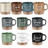 Didaey Christian Mug Bulk Church Gift Inspirational Bible Verse Coffee Mug 13 oz Religious Ceramic Cup Valentine Day Party Favor for Men Women Church Member Teacher(30 Pcs,Morandi Color,Morandi Style)
