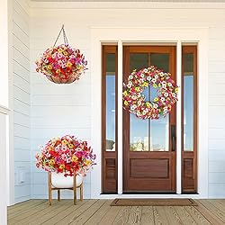 MACTING Artificial Flowers for Outdoors 24 Bundles