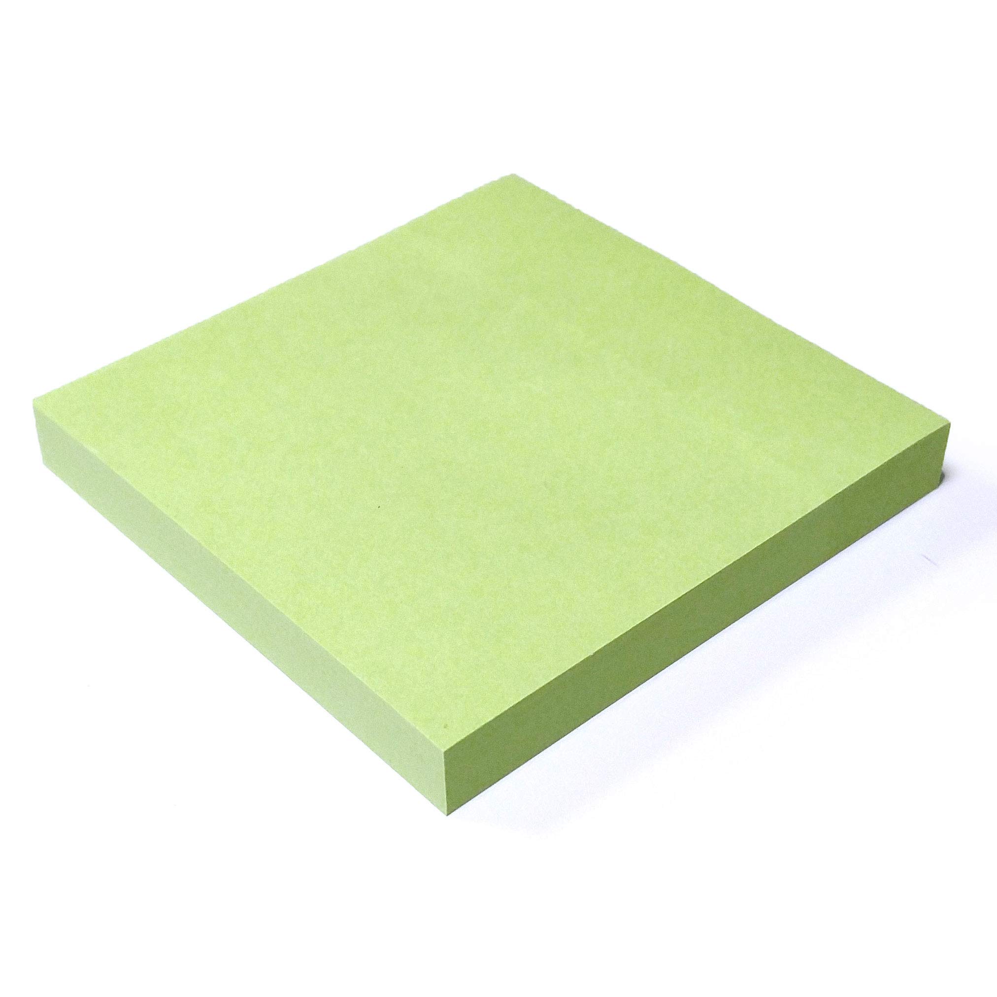 Evergreen Goods 12 Pads Pastel Green Sticky Notes 76x76mm (3" X 3") 100 Sheets Per Pad, Memo Pads, Removable Self-Sticking Notes for Note Pad Taking, to Do Lists & Reminders for All Occasions