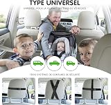 Vinabo Baby Car Mirror Unbreakable 360° Adjustable Rear View Safety view 6