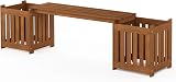 Furinno Outdoor Planter Box with Seater Wood Natural 173.99 W x 45.46 H x 40.13 view 7