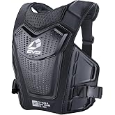 EVS Revo 4 Chest Protector, Roost Deflection, Ventilated Low-Profile Fit | Injection-molded roost plate with bio-foam backing, vented airflow, adjustable straps, low-profile over/under jersey fit