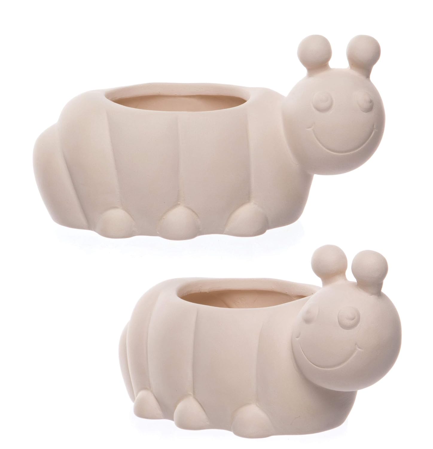 Baker Ross AV988 Caterpillar Flowerpots - Pack of 2, Ceramic Painting Craft Kits for Kits to Decorate and to Display - Image 5