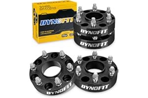 Dynofit 1.5 inch 6x5.5 Wheel Spacers for Chevy Silverado GMC Sierra 1500 Yukon XL Avalanche,4pcs 6x139.7 M14x1.5 Studs 78.1mm Bore Hubcentric Forged Spacer for Tahoe Escalade K1500 Suburban