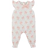 Mud Pie unisex-baby Mud Pie Baby Girl Bow Printed Longall;