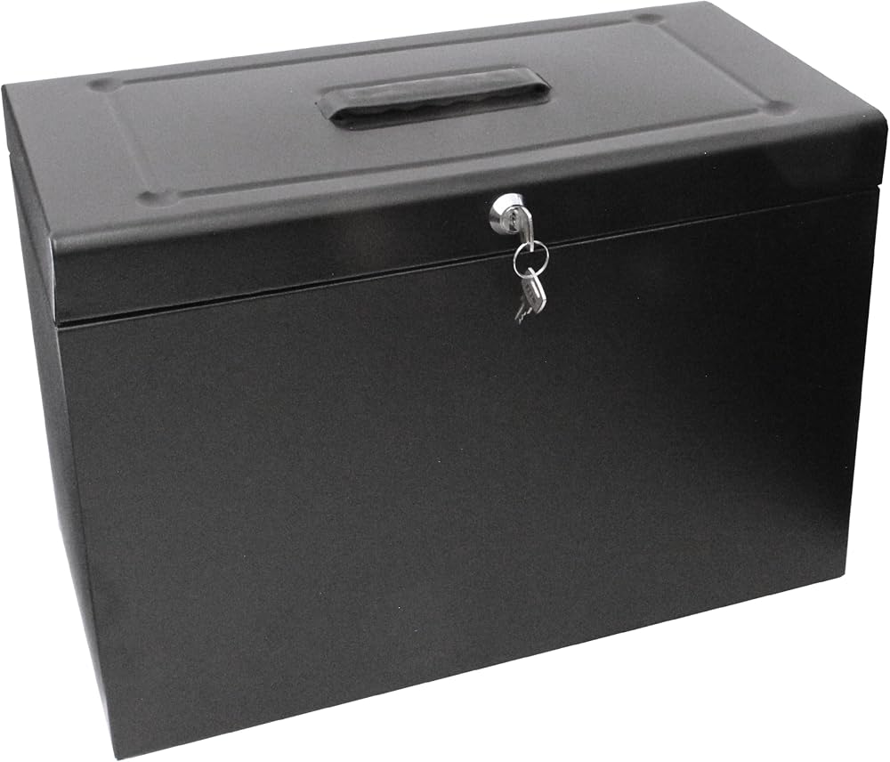 Cathedral Products A4+ Steel File Box with Starter Pack of 5 Suspension Files