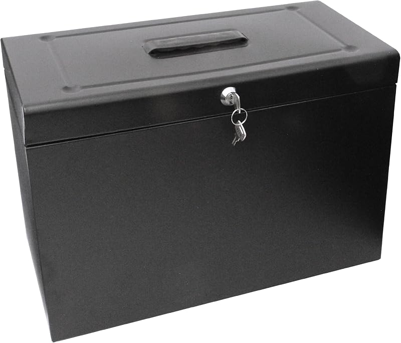 Cathedral Products A4+ Steel File Box with Starter Pack of 5 Suspension Files
