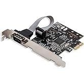 Single Port PCI Express x1 RS232 Serial Adapter Card - PCIe RS232 Serial Host Controller to Single Serial DB9 Port