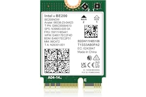 NICGIGA WiFi 7 Wireless Card Intel BE200 NGW, Bluetooth 5.4, 5800Mbps M.2/NGFF Network Support Windows 10/11 (64bit), Linux, 