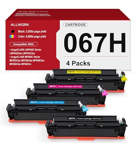 Amazon.com: 067H 067 Toner Cartridge, Compatible with Canon 067H