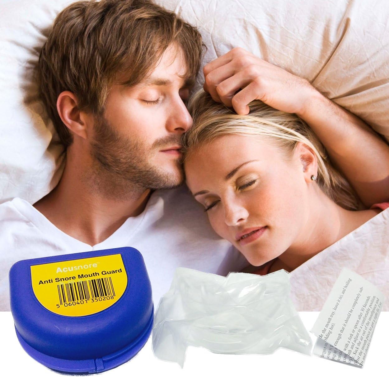 Acusnore Anti Snore Mouth Guard with Blue Protective Case and Safety Clip1 Units, 2 Count (Pack of 1) - Image 5