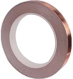 Copper Foil Tape with Conductive Adhesive 1/4inch X 36yards - Stained Glass, Soldering, Electrical Repairs, Grounding, EMI Shielding - Extra Long Value Pack at A Great Price - NOW 39% Thicker Foil