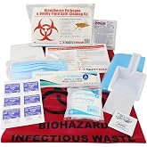 22 Piece Bodily Fluid Cleanup Pack/Bloodborne Pathogen Kit - OSHA Compliant | Meets OSHA Regulations - Protects from Dangerous Exposure to Blood, Spills, and Other Potentially Infectious Materials
