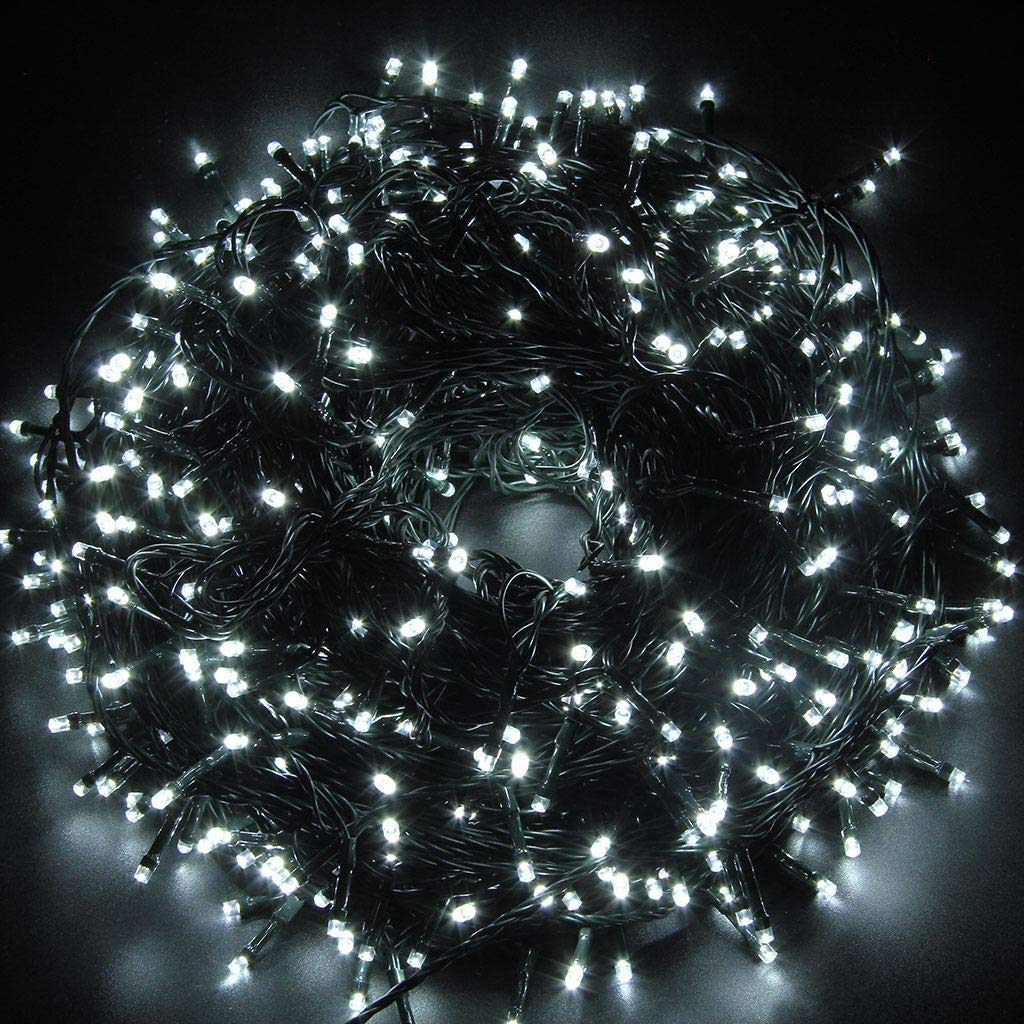 SHATCHI 400LEDs Christmas Tree Fairy String Lights 40m Lit - Multifunction 8 Light Modes, Timer, Memory, Indoor/Outdoor Low Voltage Waterproof Home Decorations — image 1
