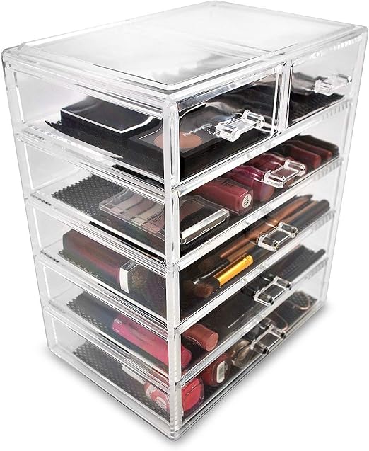 Amazon Com Sorbus Cosmetics Makeup And Jewelry Big Storage