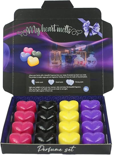 Spotless Leopard Heart Shaped Perfume Wax Melts Gift Box - 16 x 6g