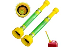 Seppicsa 2 PCS 10.9'' Gas Can Spout Replacement Compatible with Midwest Scepter Gas Cans Fit for 1/2/5/10 Gallon Fuel Jugs that feature 1.75''-1.8'' Threads Anti-Spill Gas Can Nozzle