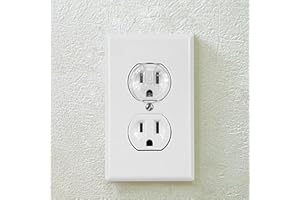 10-Pack Clear Outlet Covers - Baby Proof Outlet Plugs for Child Safety, Transparent Wall Socket Protectors | Durable, Easy to