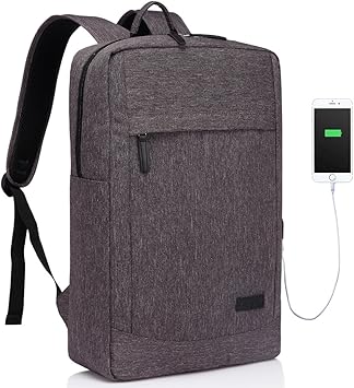 Vaschy Mochila Para Portatil Mochilas Ordenador 17 Pulgadas Mochila Universitario Impermeable Mochila Hombre Con Usb Cargador Para Universitarios Trabajo Gris Amazon Es Electronica